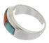 Multicolor Inlay Silver Jewelry Southwest Ring Size 7-3/4 MW64522